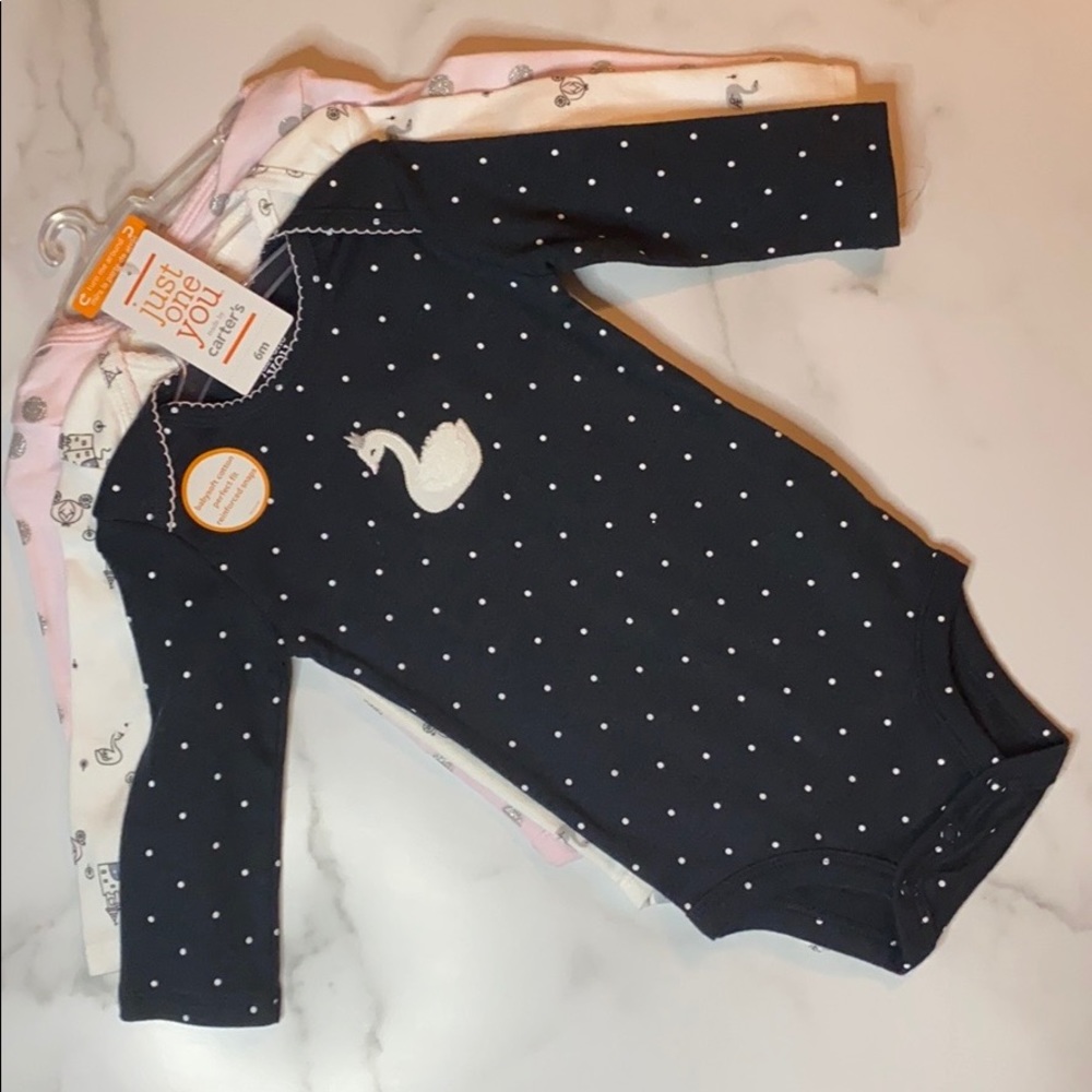 Carters 3 Pack Long Sleeve.